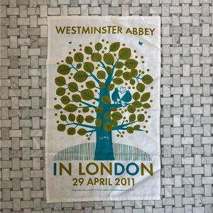 William & Kate - Westminster Abbey tea towel
